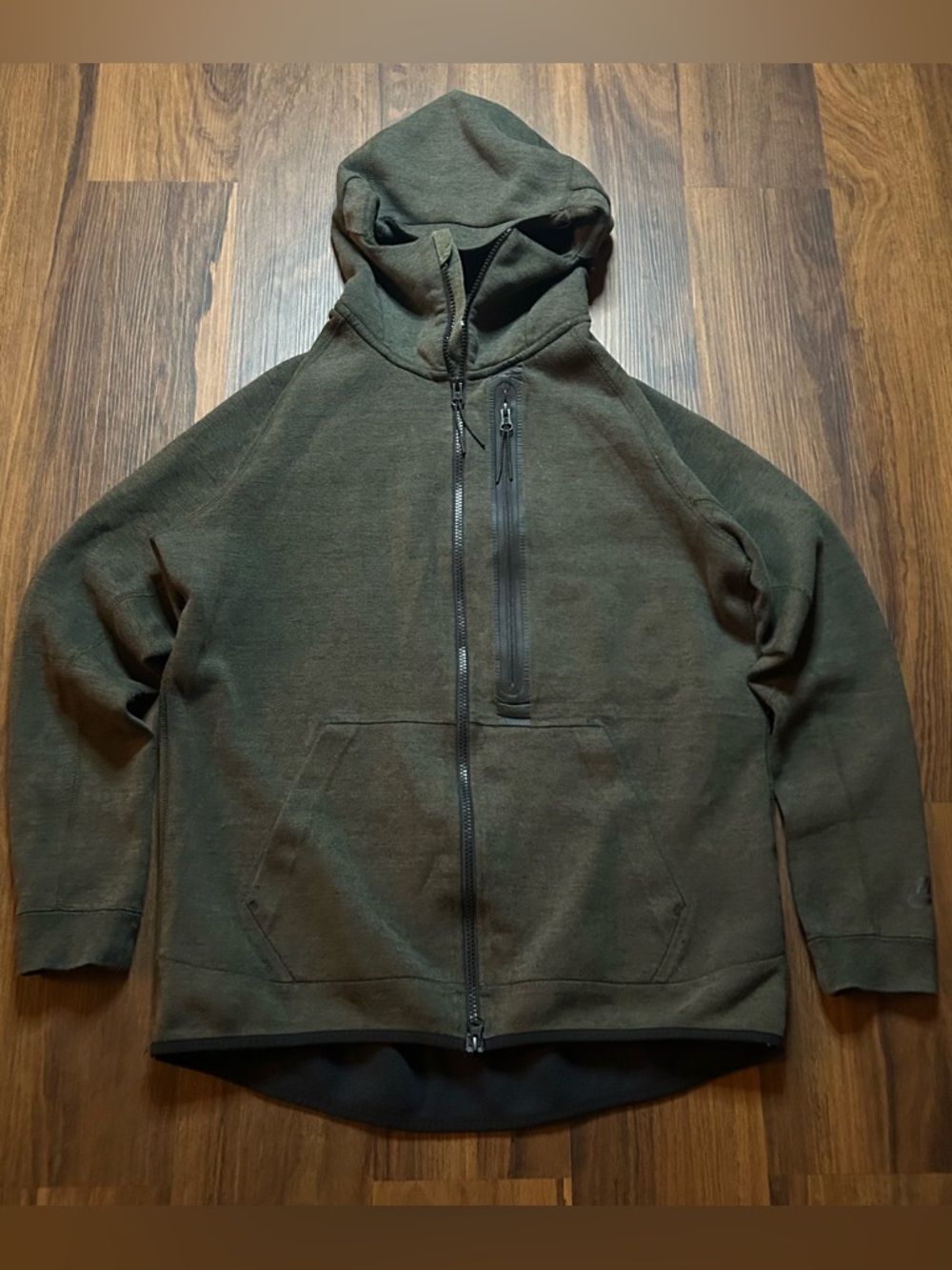 Men's Olive Green nike tech hoodie